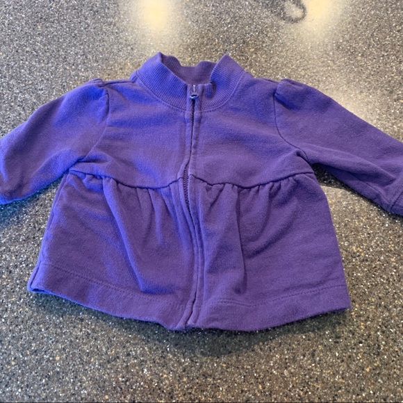 🐦 Purple sweatshirt for your little one -Size 3M - Picture 3 of 11